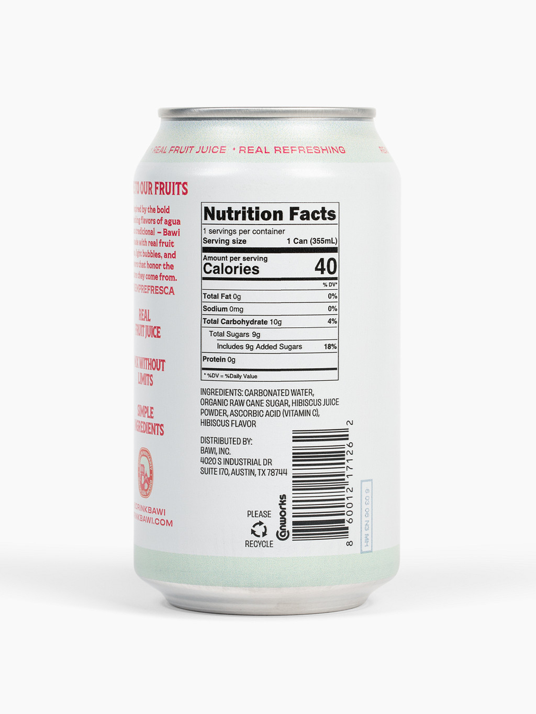 Jamaica Sparkling Agua Fresca