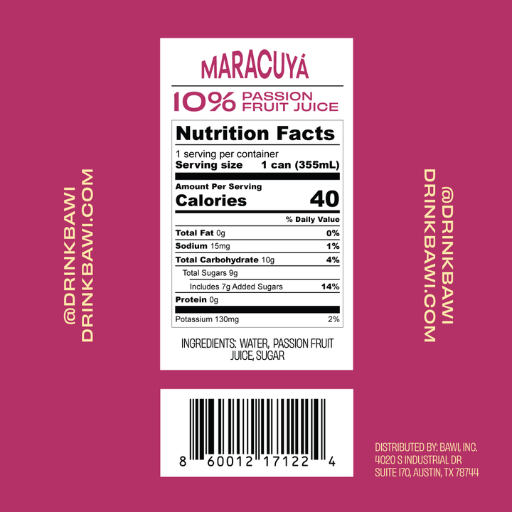 La Maracuyá Sparkling Agua Fresca