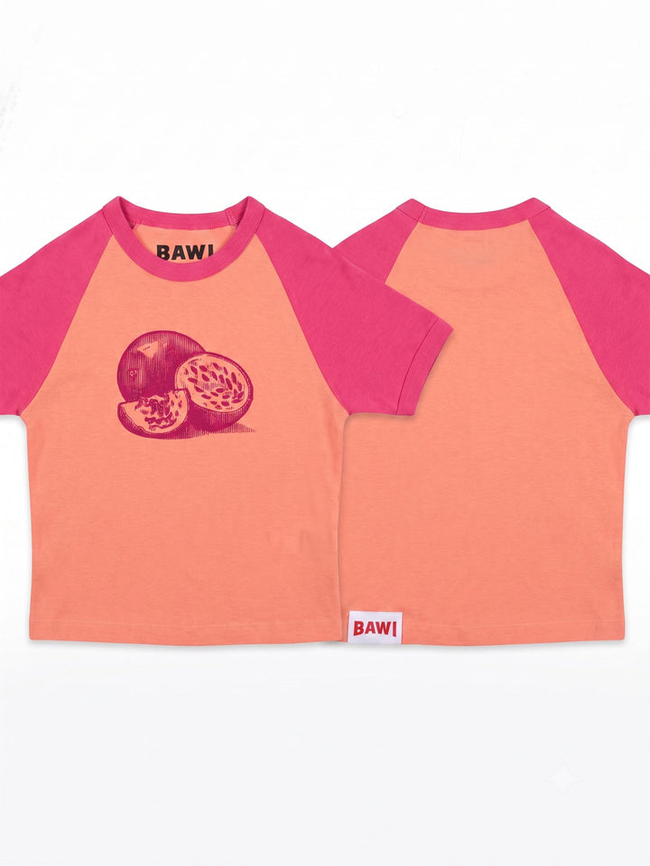 Pink and orange t-shirt with &