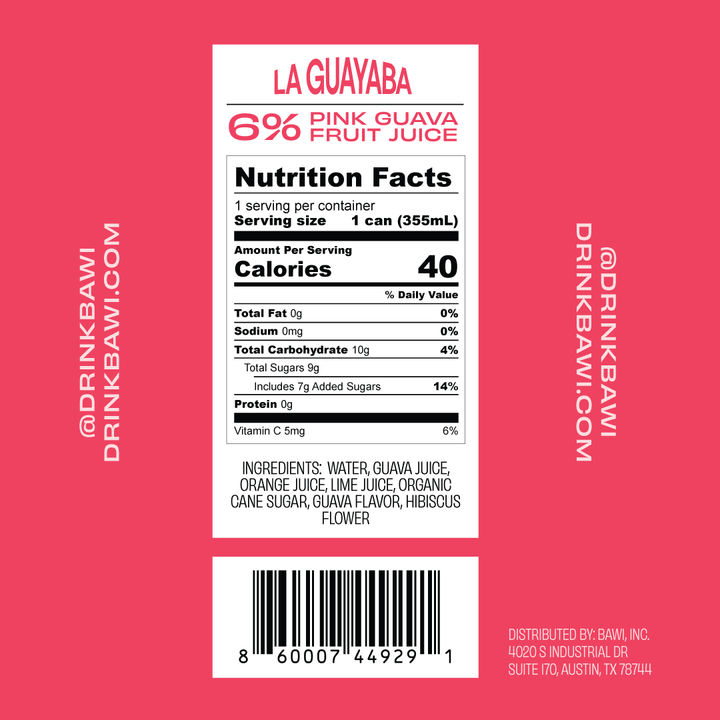 La Guayaba Sparkling Agua Fresca